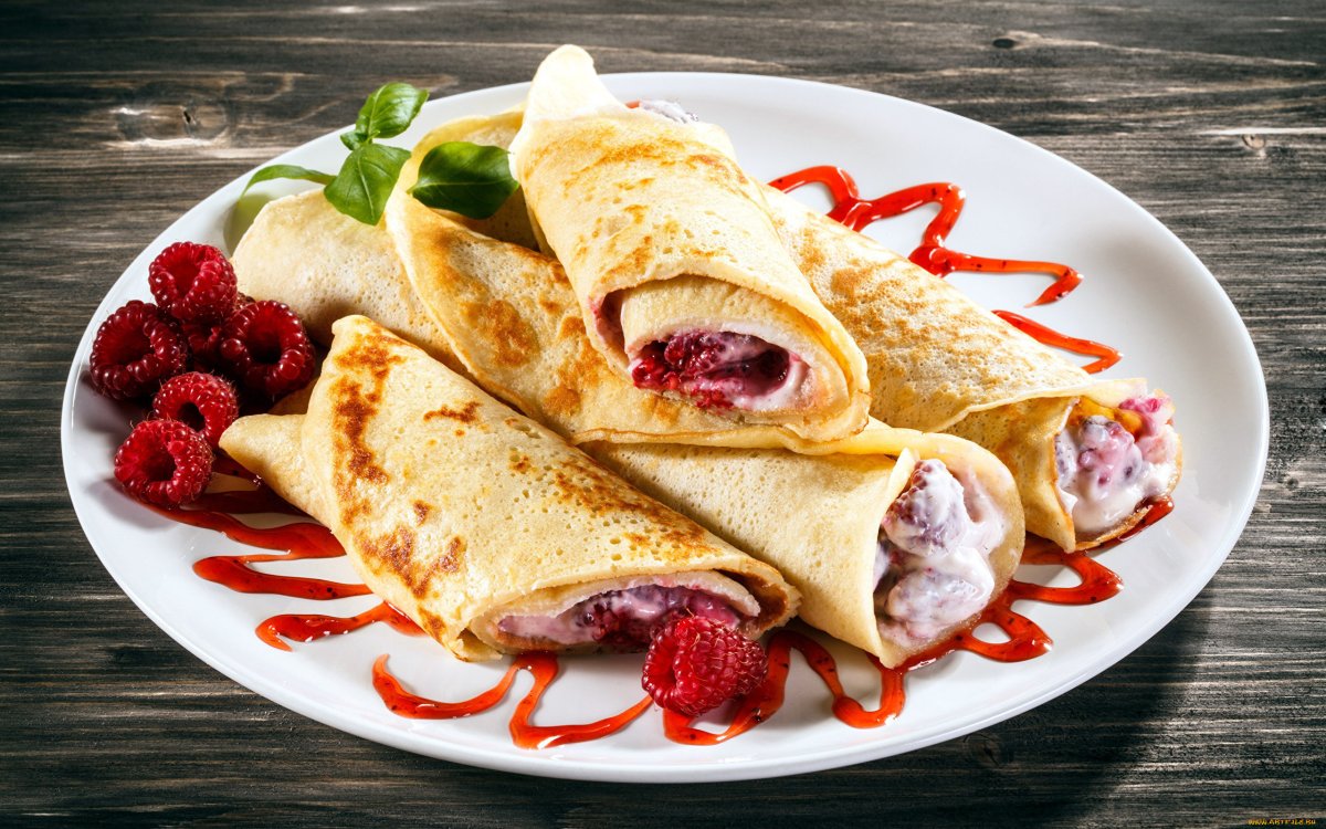 Блины с разными начинками