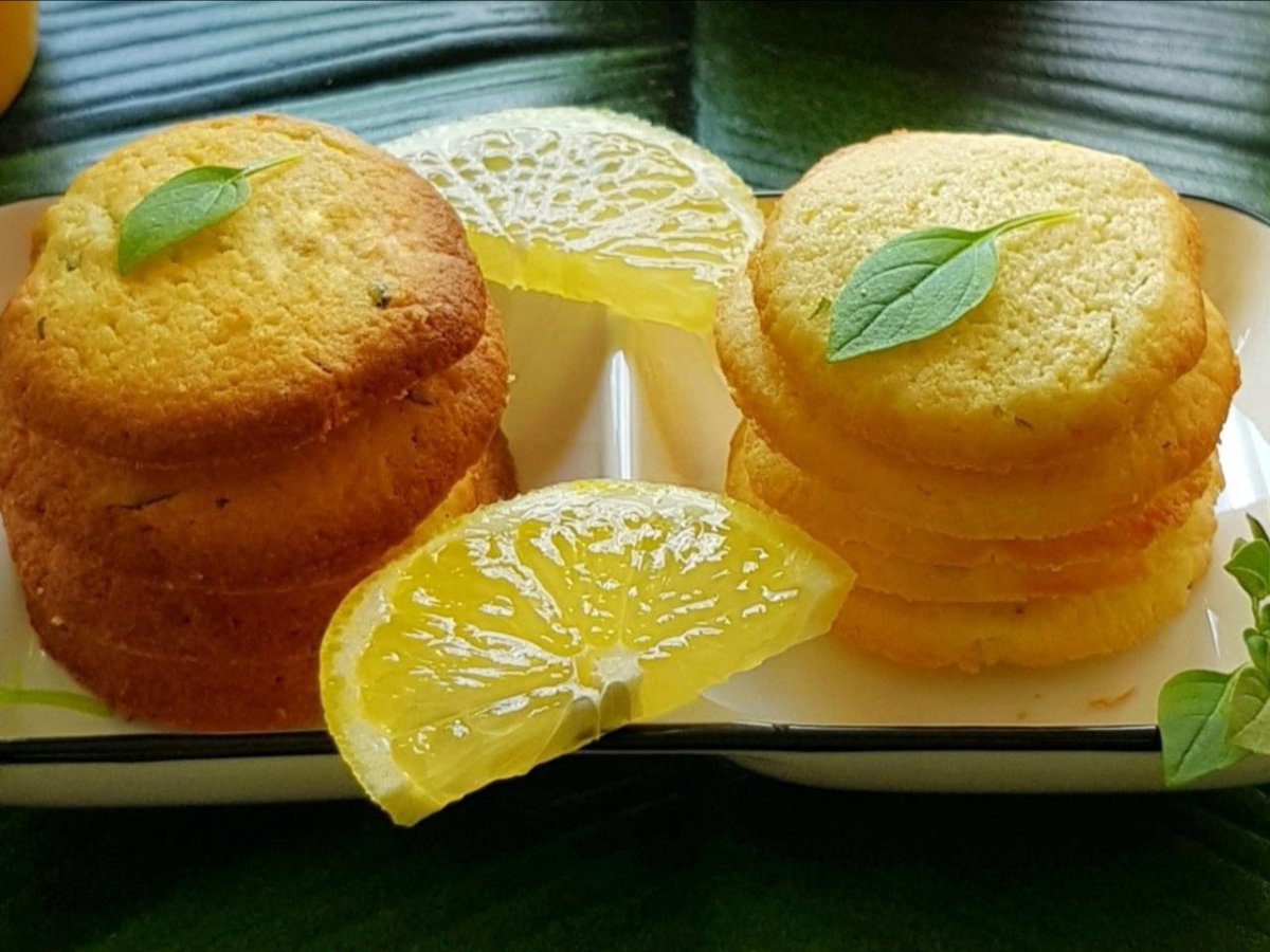 Печенье лимонное песочное