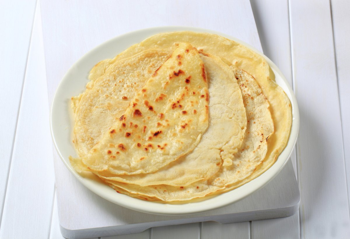 Блины на рисовой муке и молоке