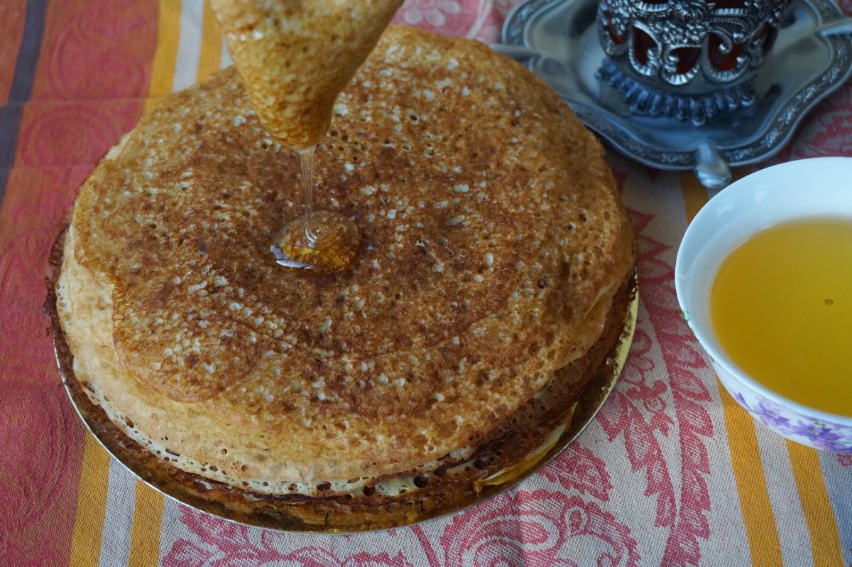 Блины из пшенной каши на дрожжах