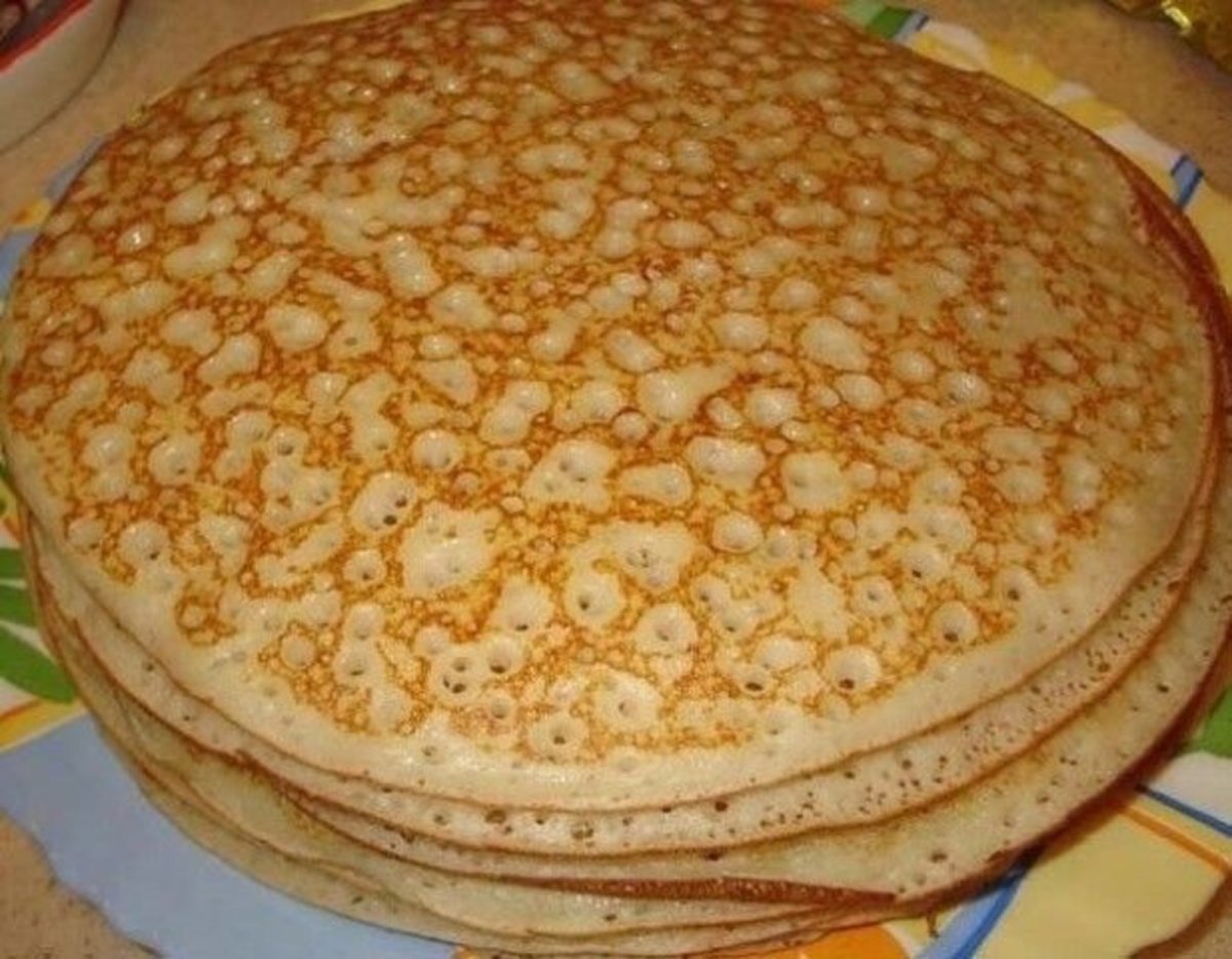 Блины на дрожжах