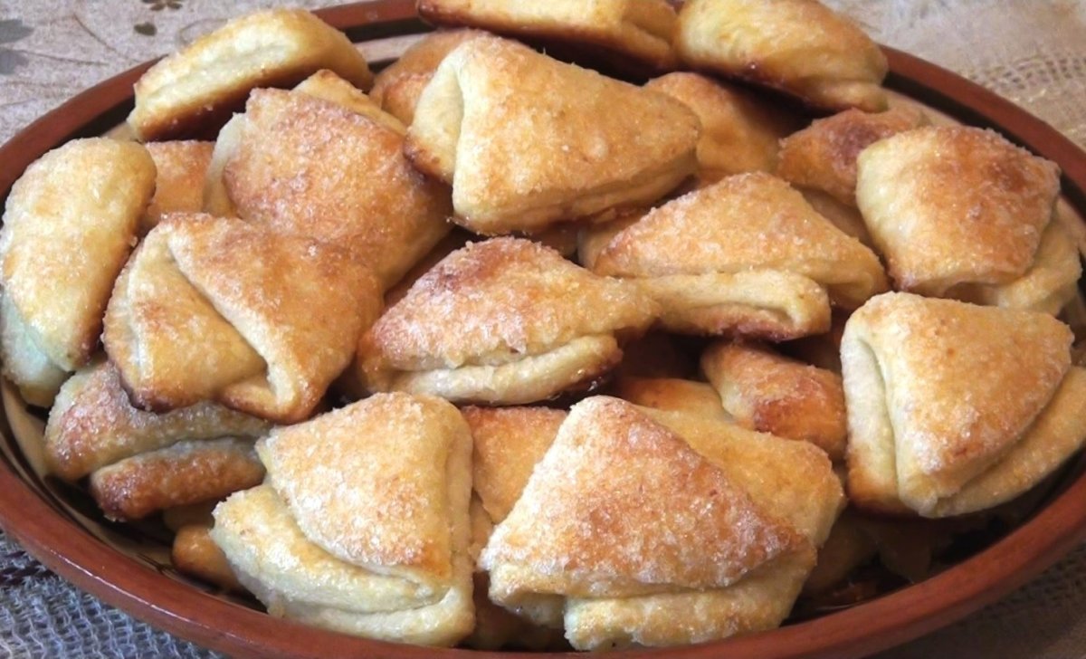 Печенье творожные ушки