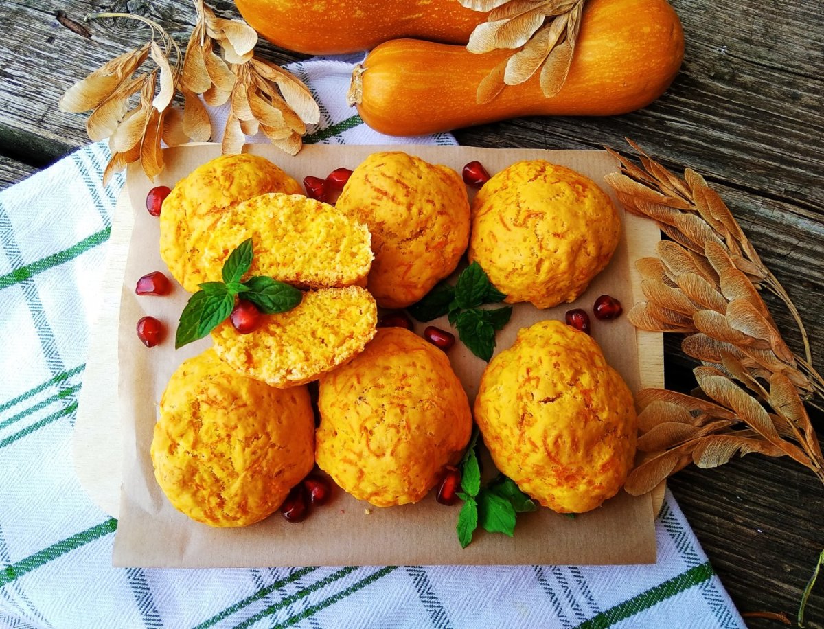 Постное морковное печенье