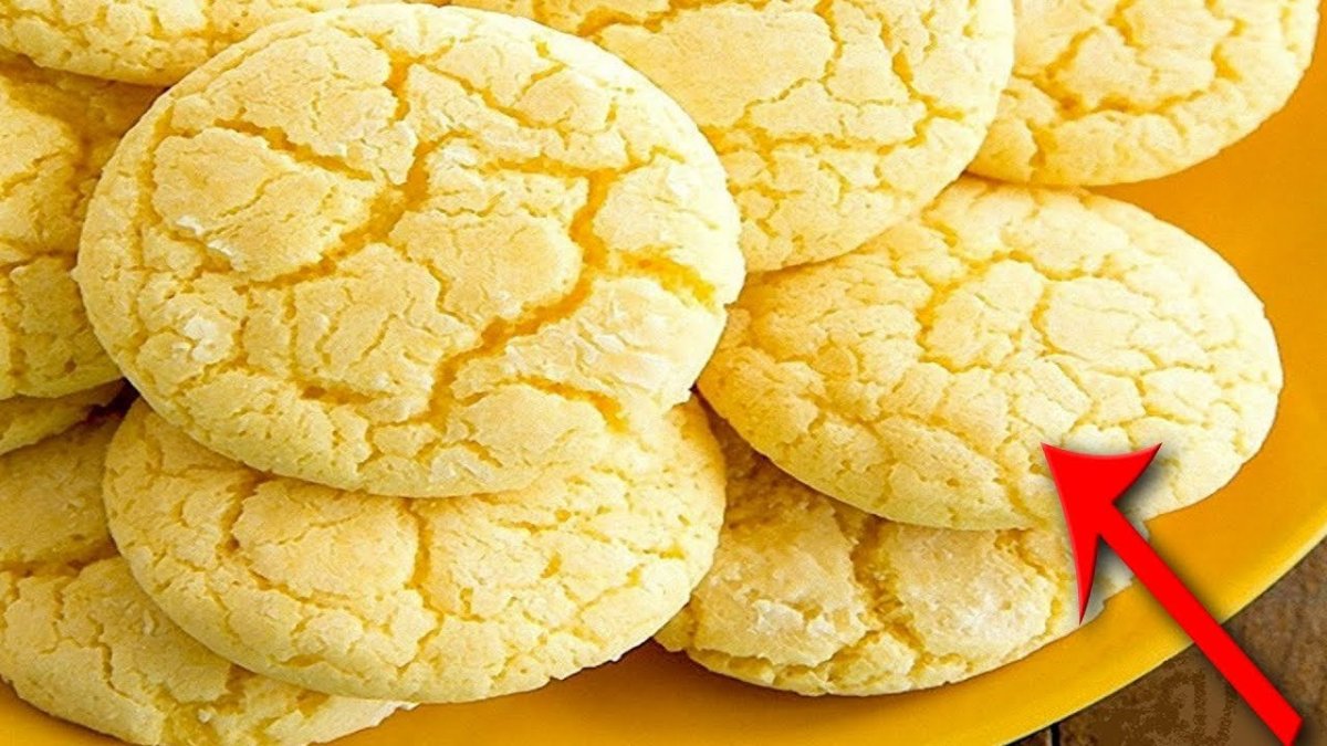 Бисквитное лимонное печенье