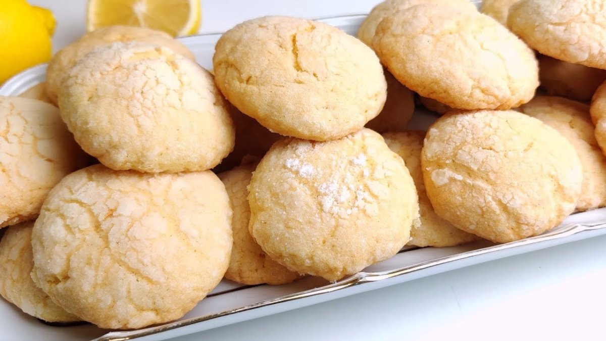 Печенье ромбики с лимоном
