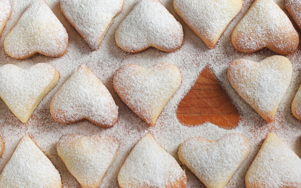 Печенье с сахарной пудрой
