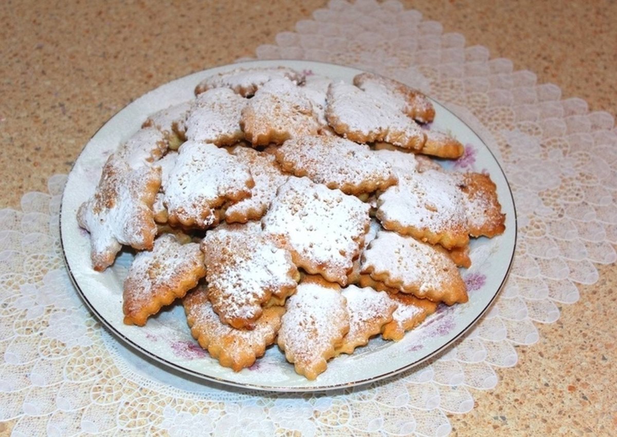 Печенье с сахарной пудрой