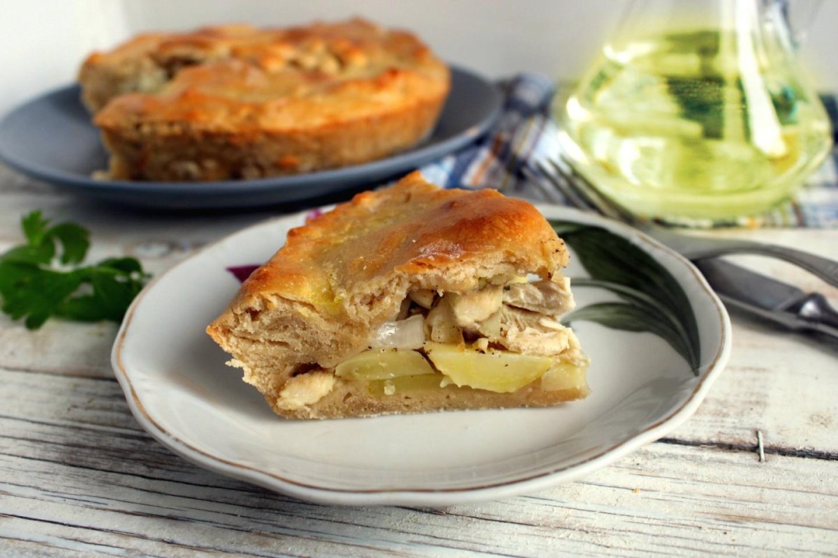 Курник пирог с курицей