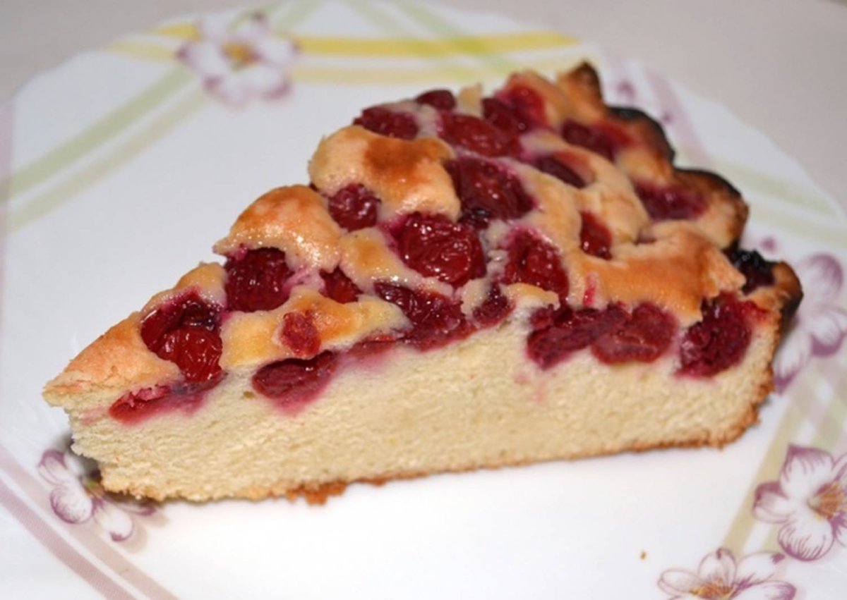 Торт с вишней и маскарпоне