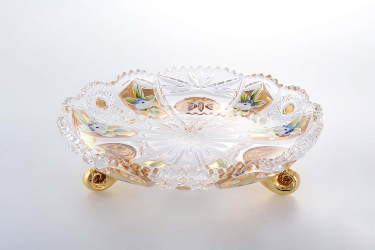 Конфетница Bohemia Crystal Gold