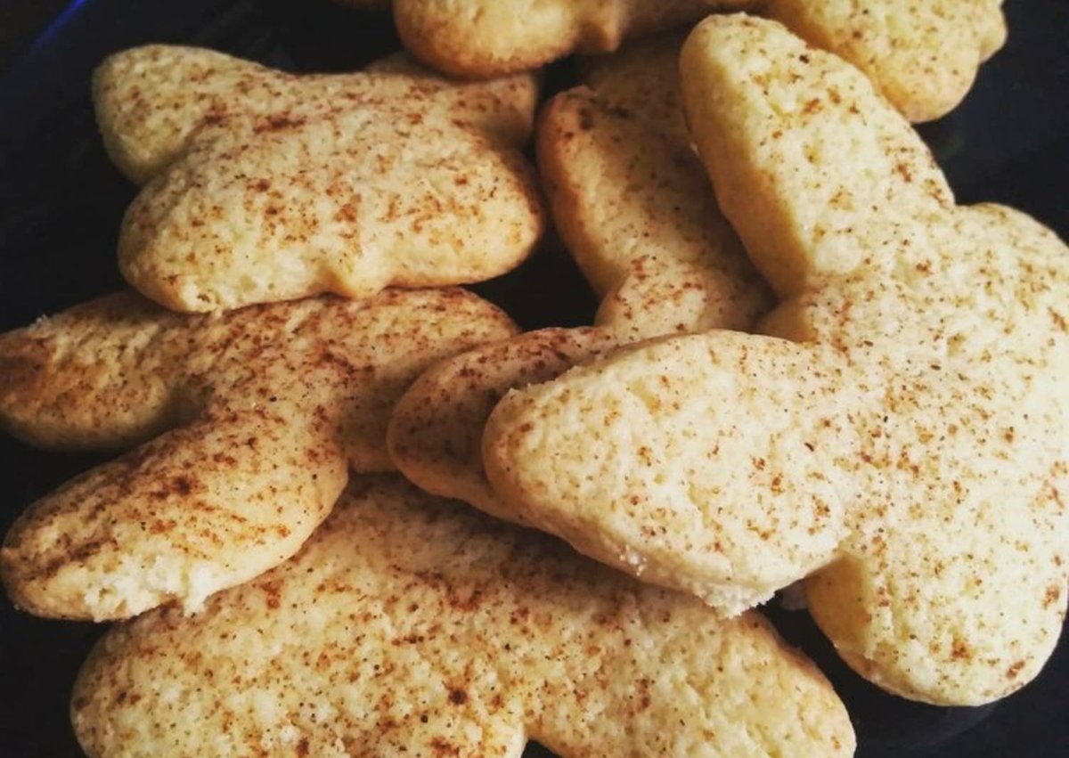 Песочное печенье с имбирем и корицей