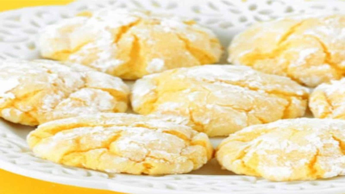 Лимонное печенье круглое