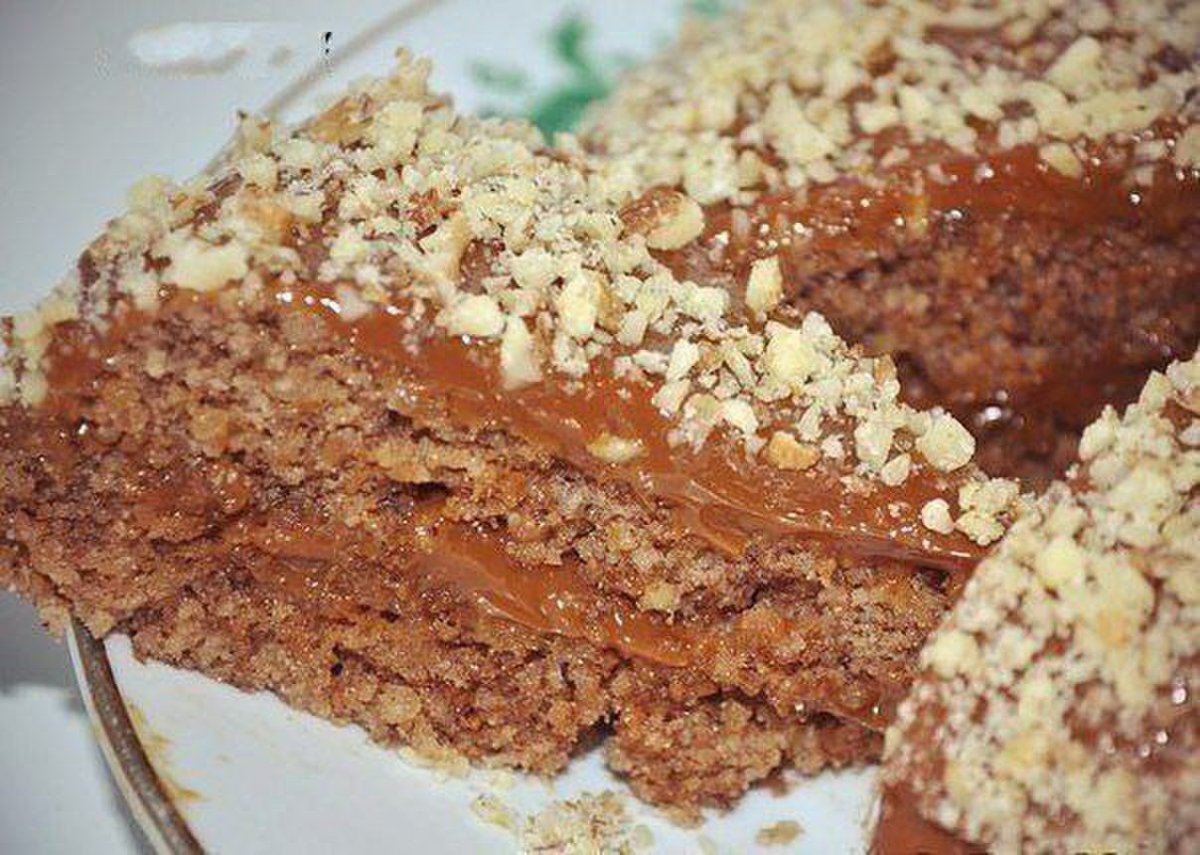 Торт из квадратного печенья