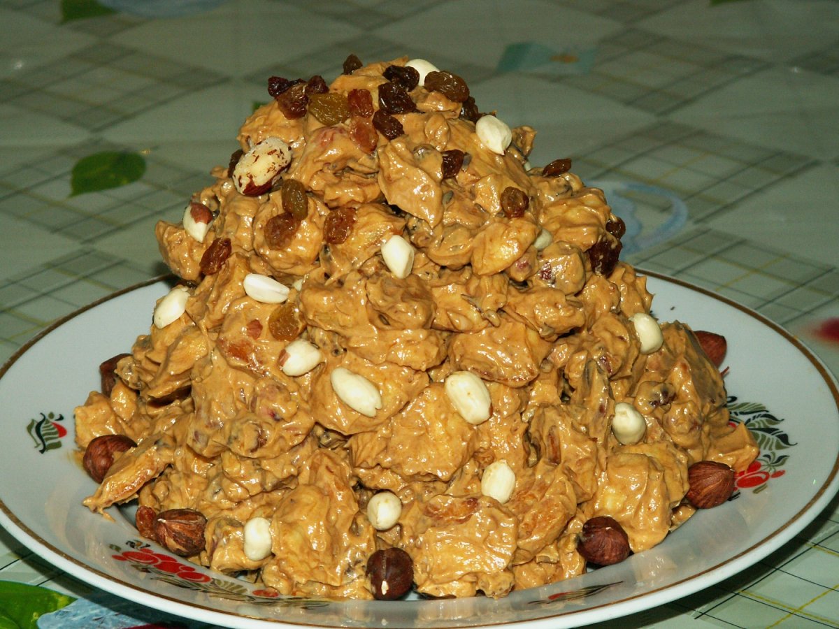 Торт с грецкими орехами