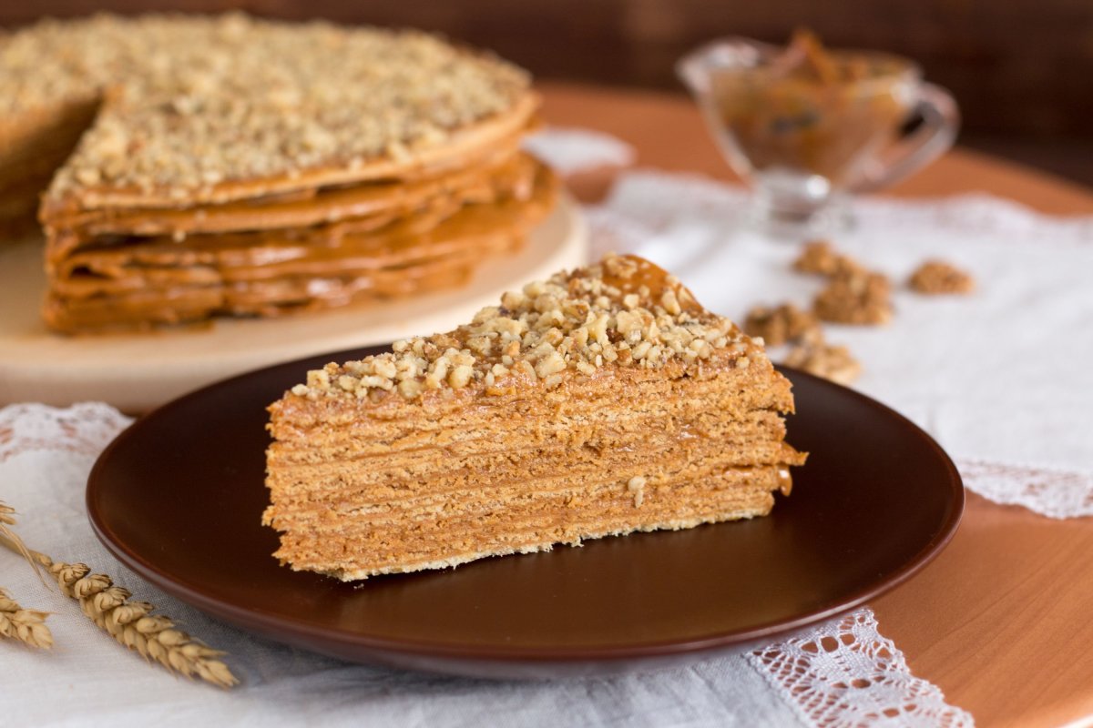 Торт с вареной сгущенкой