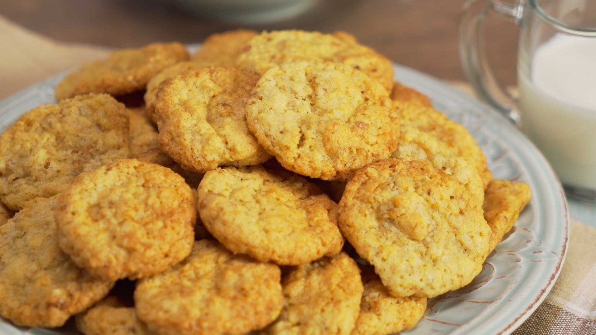 Печенье с арахисовой пастой и овсяной каши