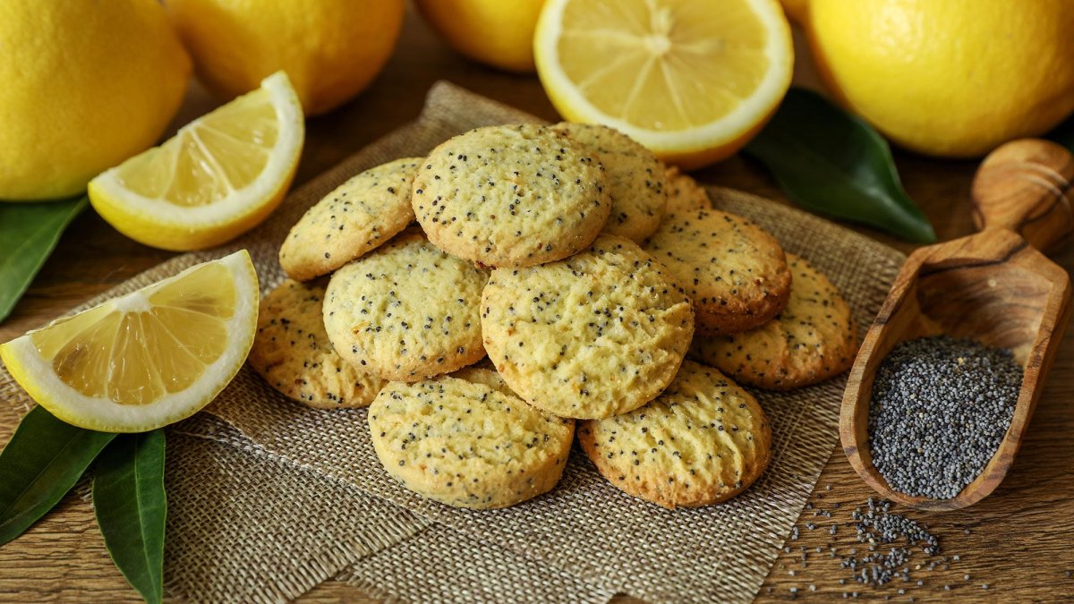 Лимонное печенье с трещинками
