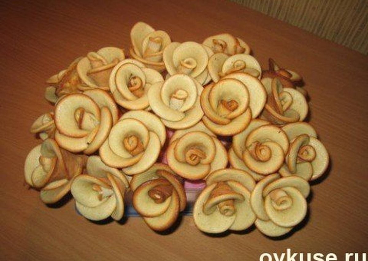 Печенье розочки из теста