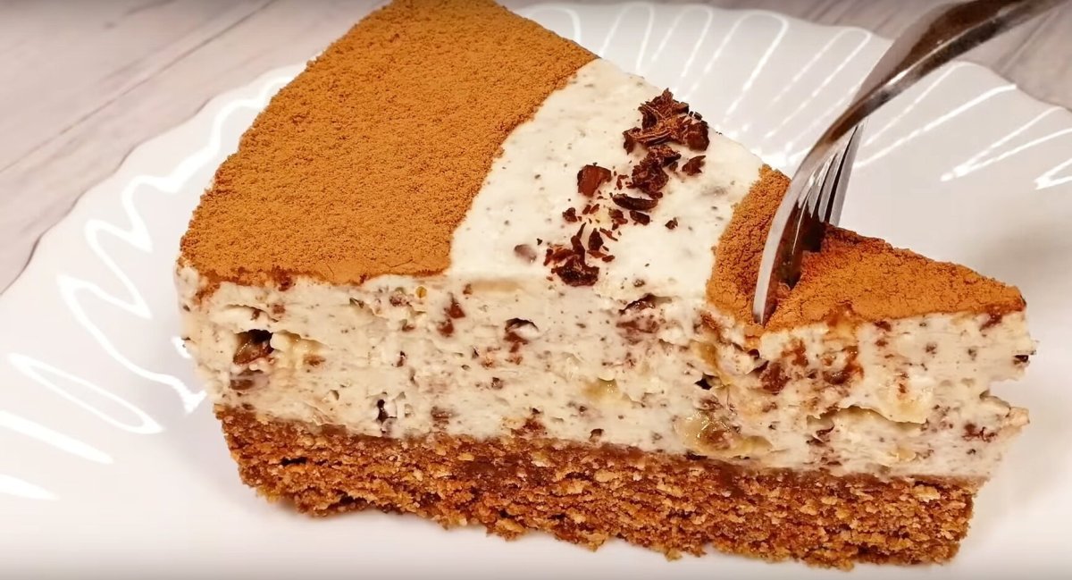 Вкусный тортик без выпечки