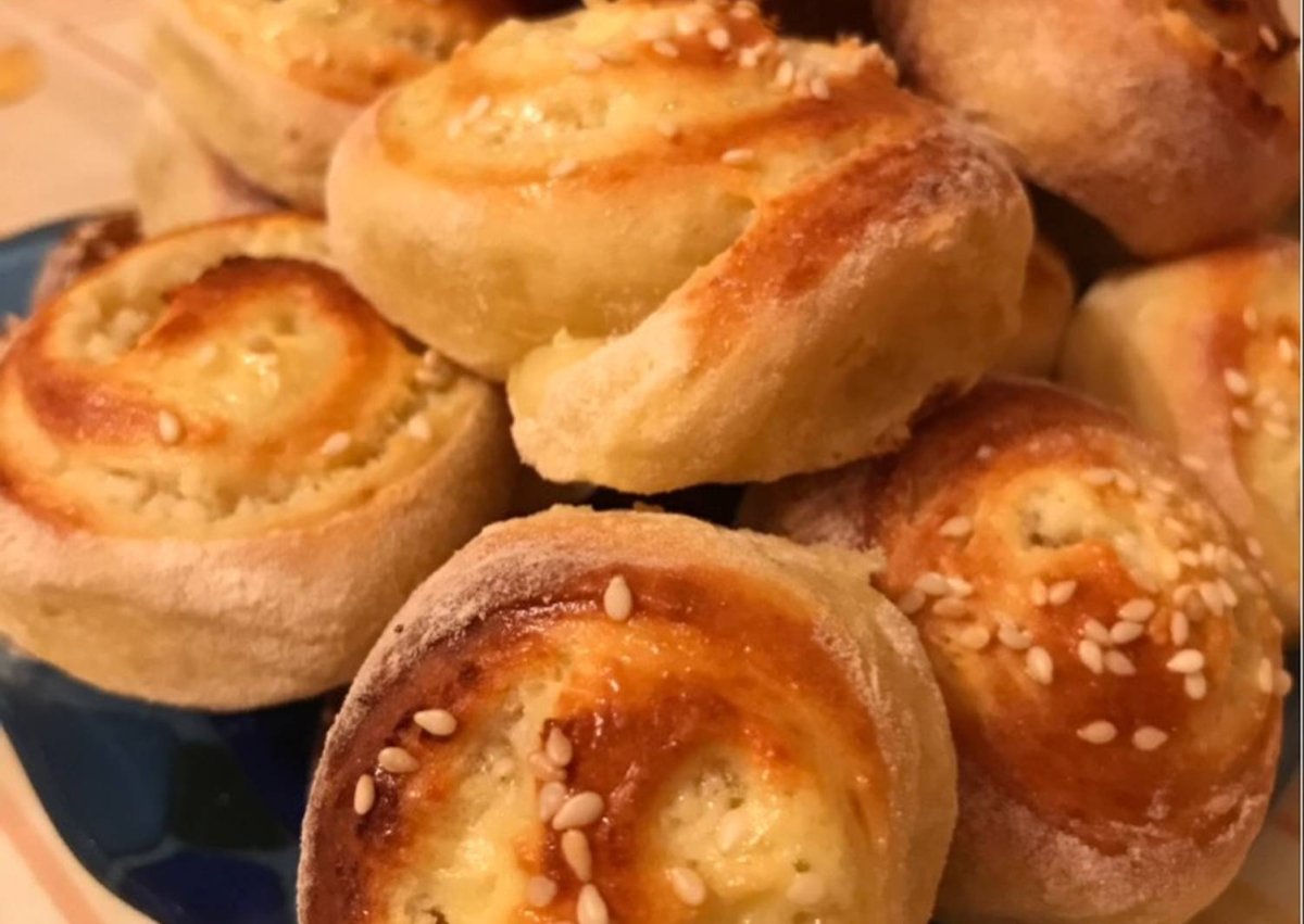 Творожное печенье улитки