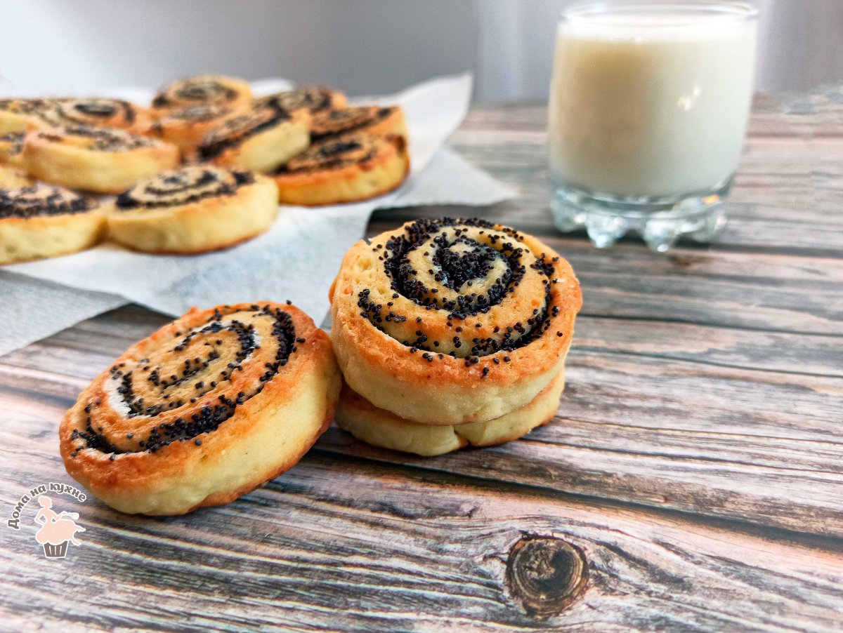 Улитки из творога с орехами