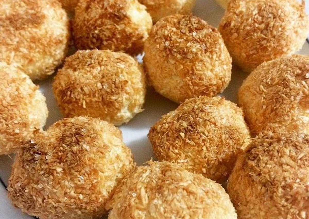 Очень нежное кокосовое печенье