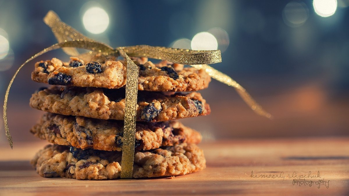Овсяное печенье акварель