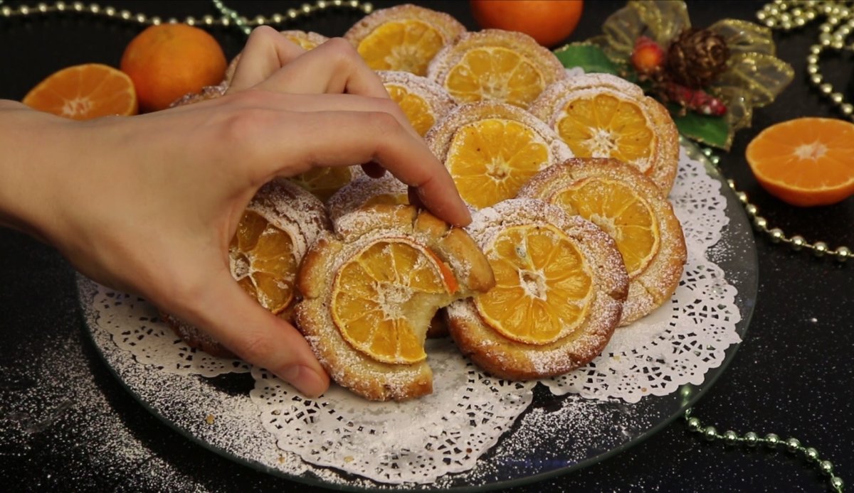 Новогоднее апельсиновое печенье