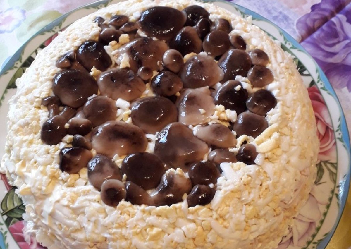 Пирог с картофелем и грибами