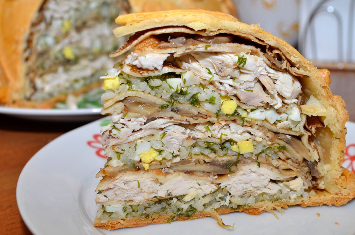 КИШ грибной с сыром
