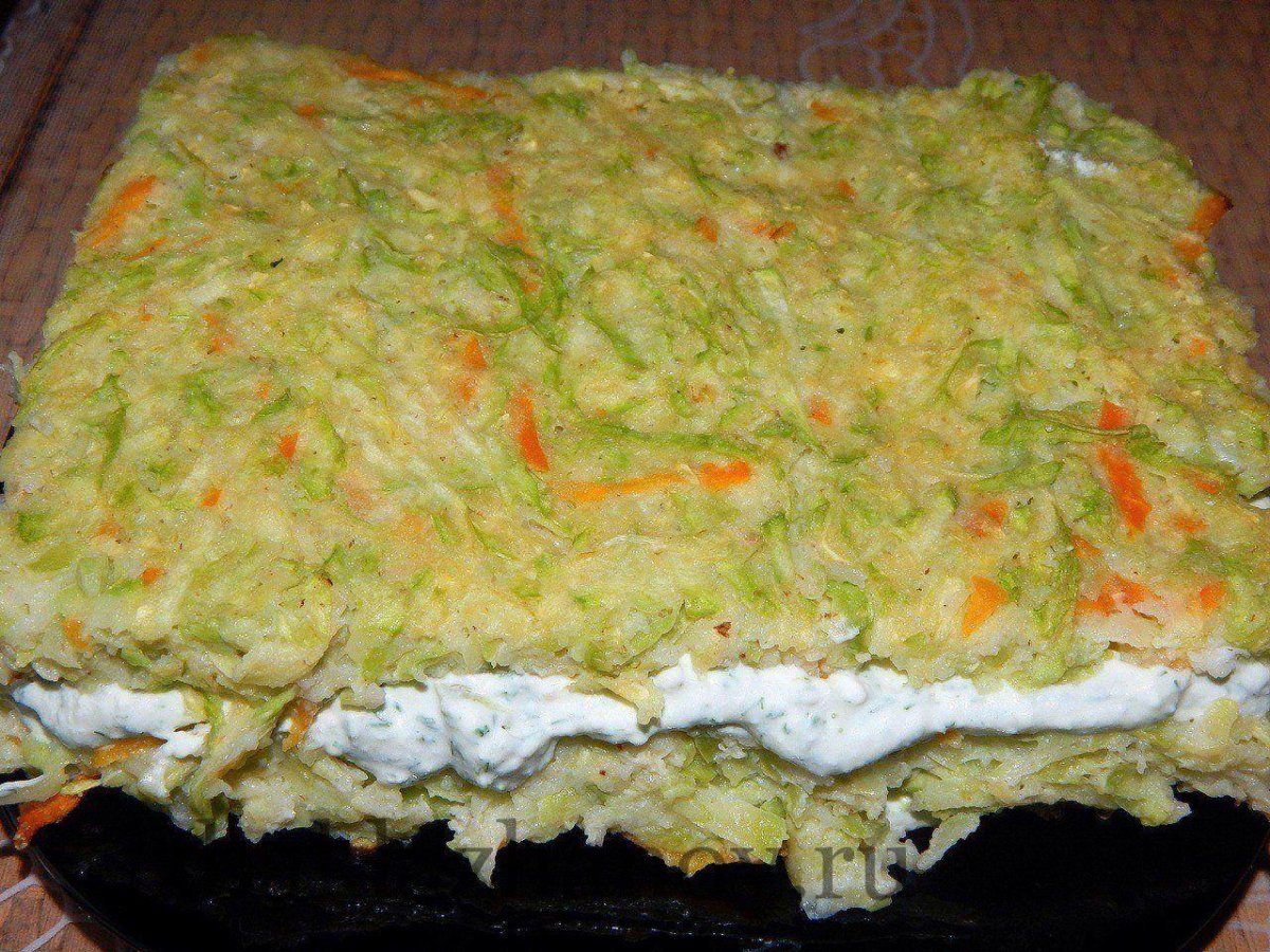 Пирог домашний из кабачков