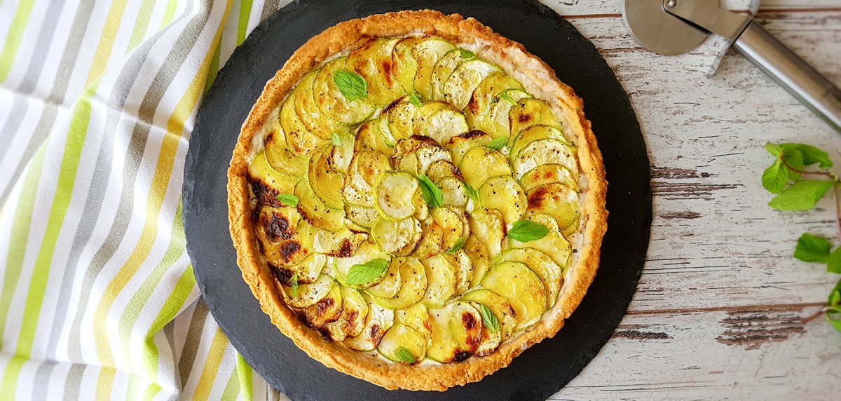 Кабачковый пирог с сыром