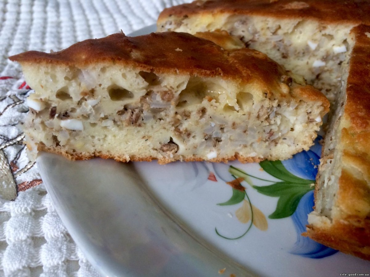 Кухня наизнанку заливной пирог с капустой