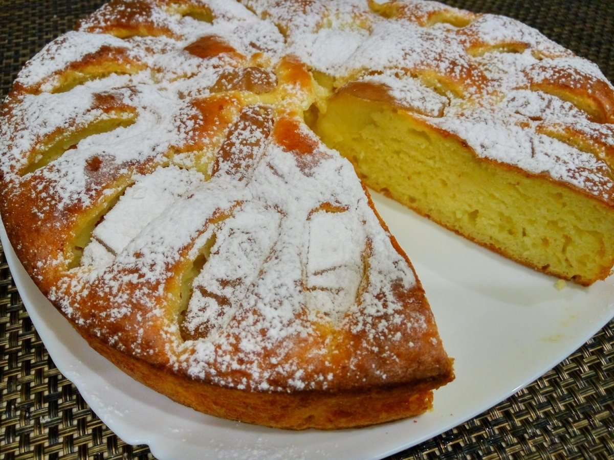 Яблочный пирог с клюквой