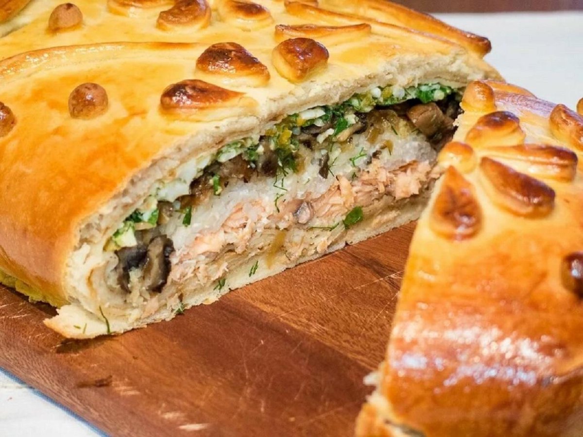Курник расстегаи кулебяка