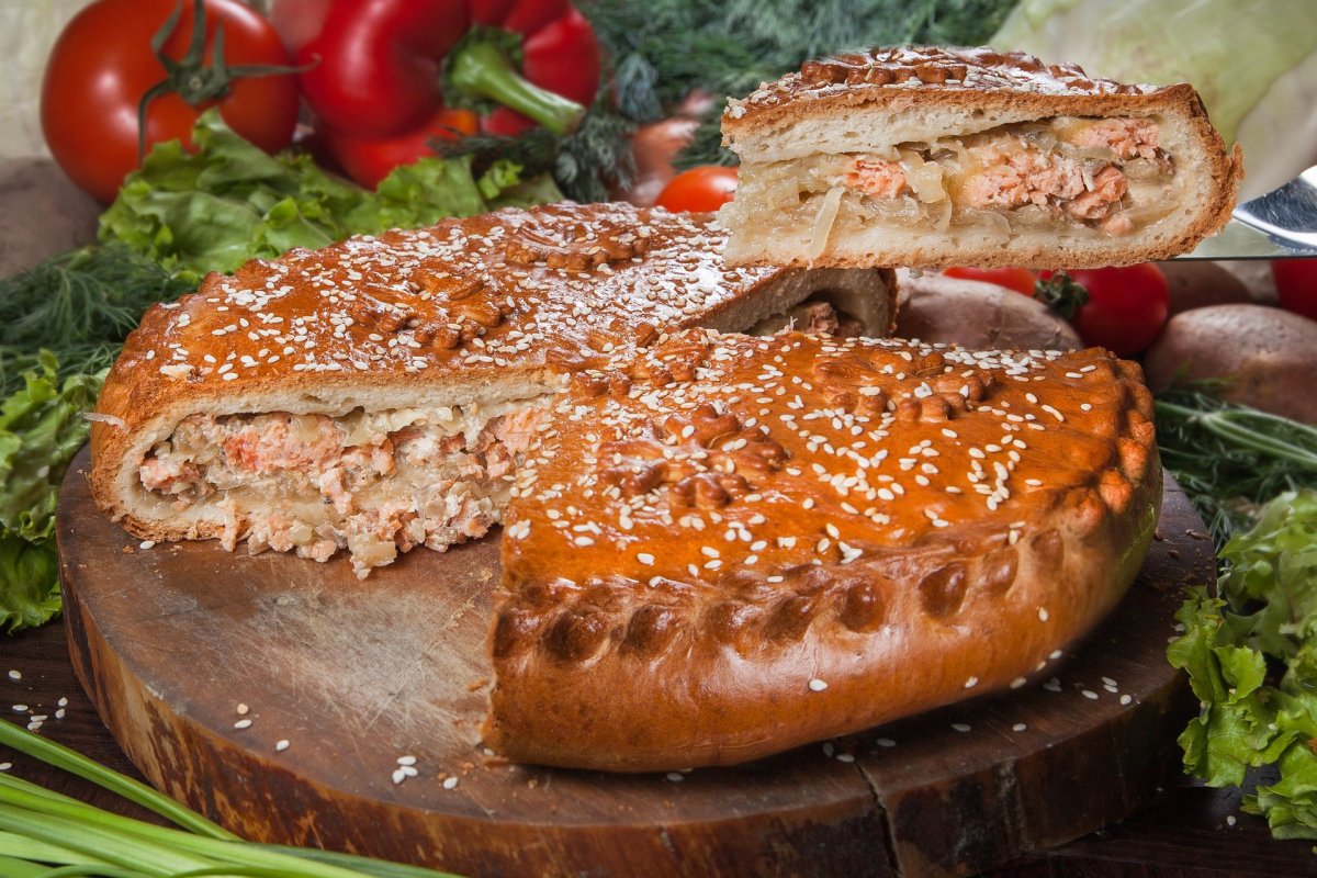Пироги с семгой
