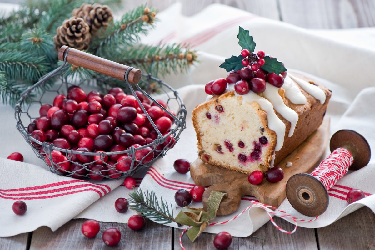 Печенье с брусникой