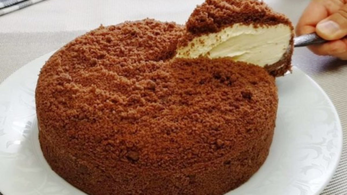 П Рог из творожного теста с яблоками