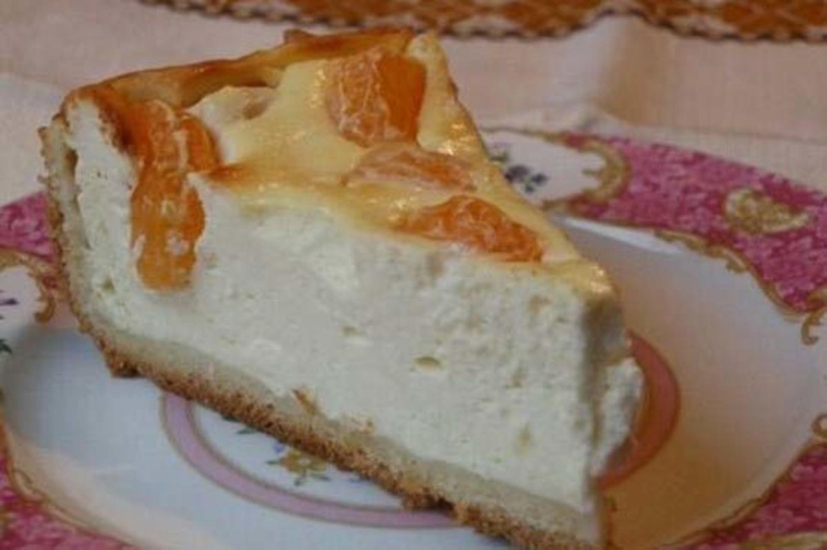 Пирог с дольками мандарина