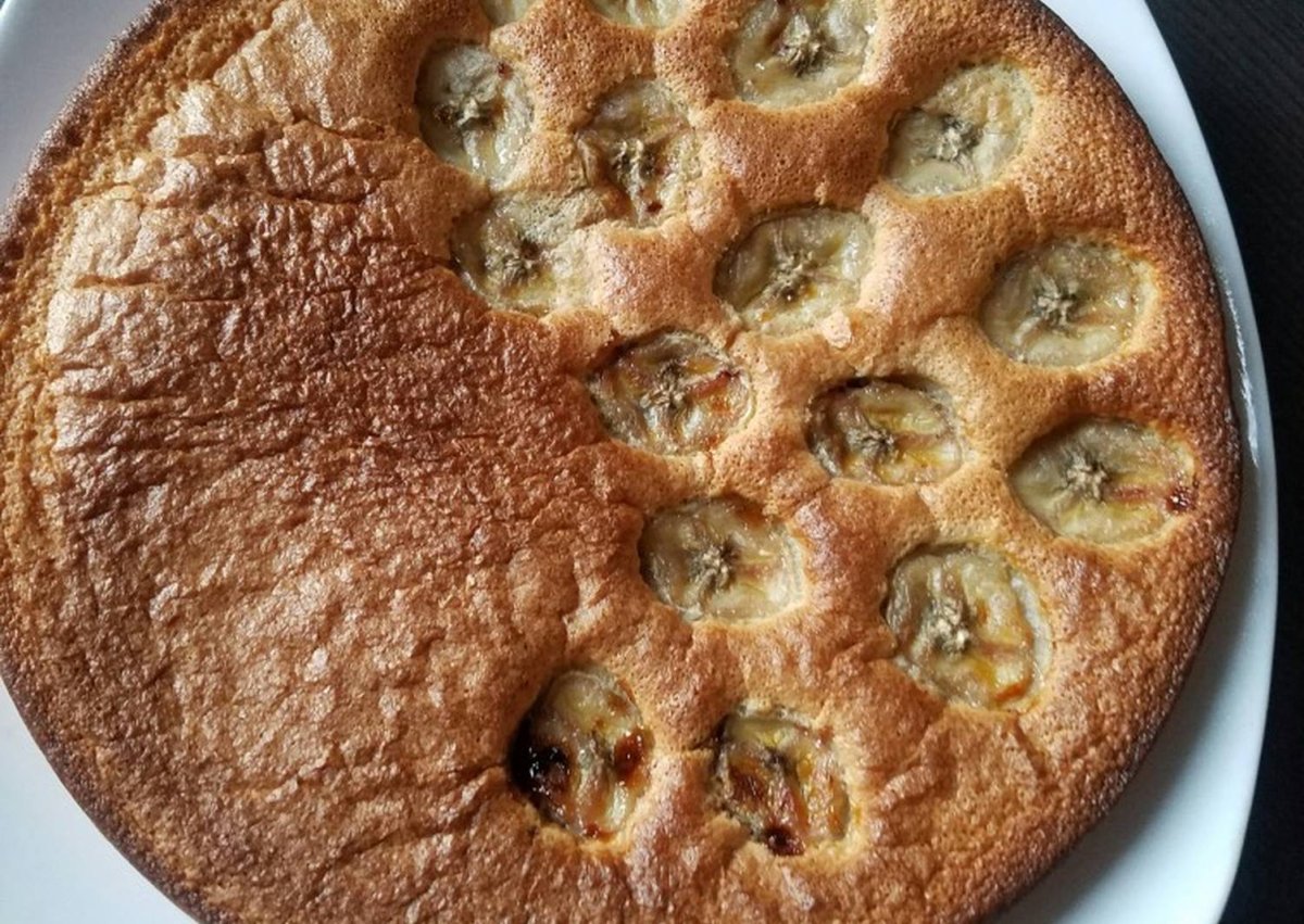 Пирог из спелых бананов