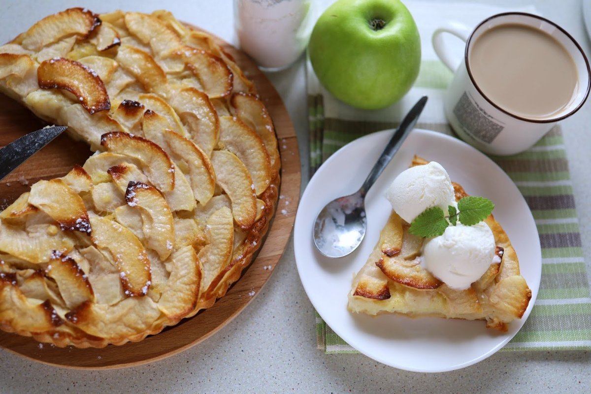 Яблочный пирог на маргарине