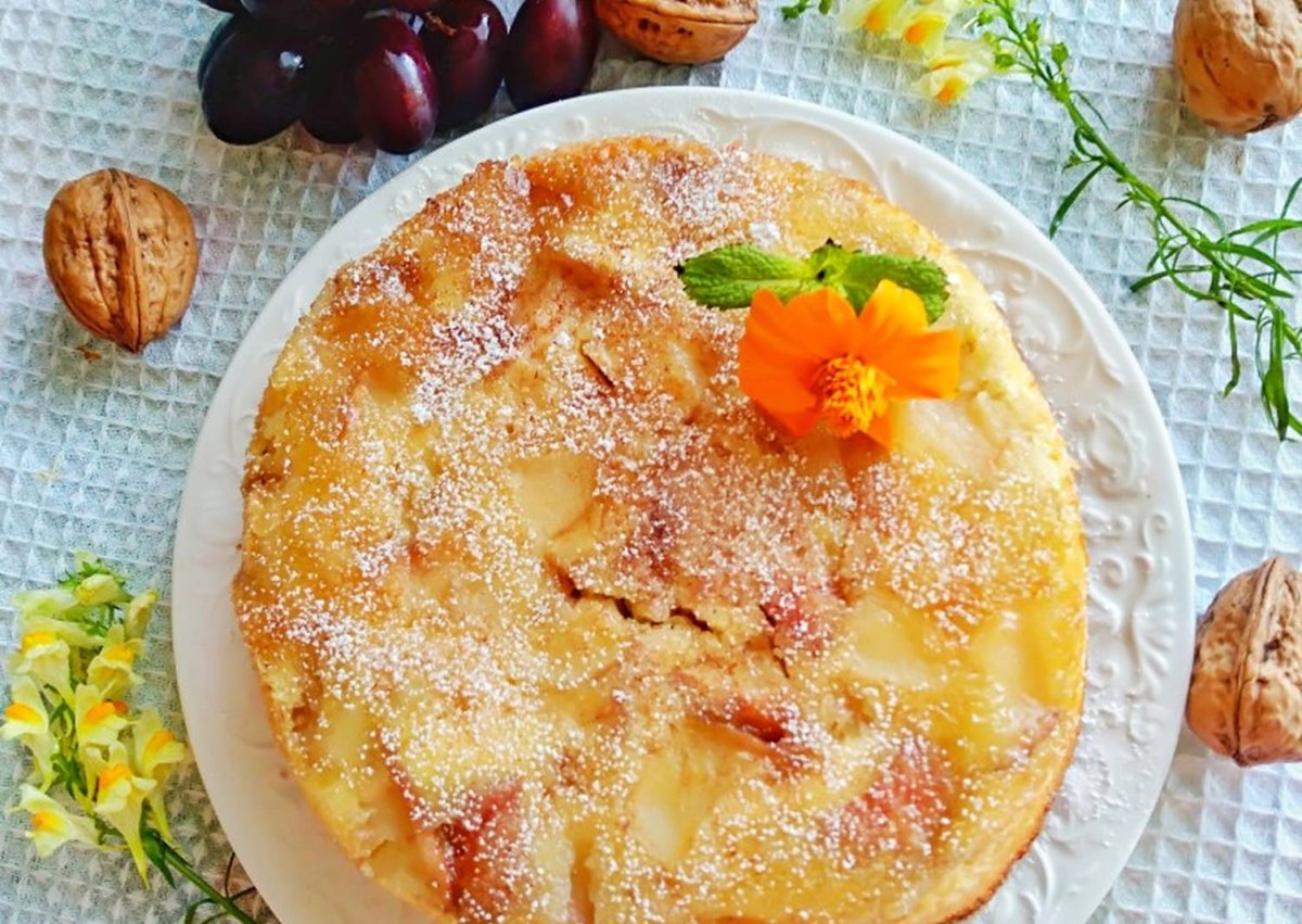 Яблочный тарт с мягкой карамелью