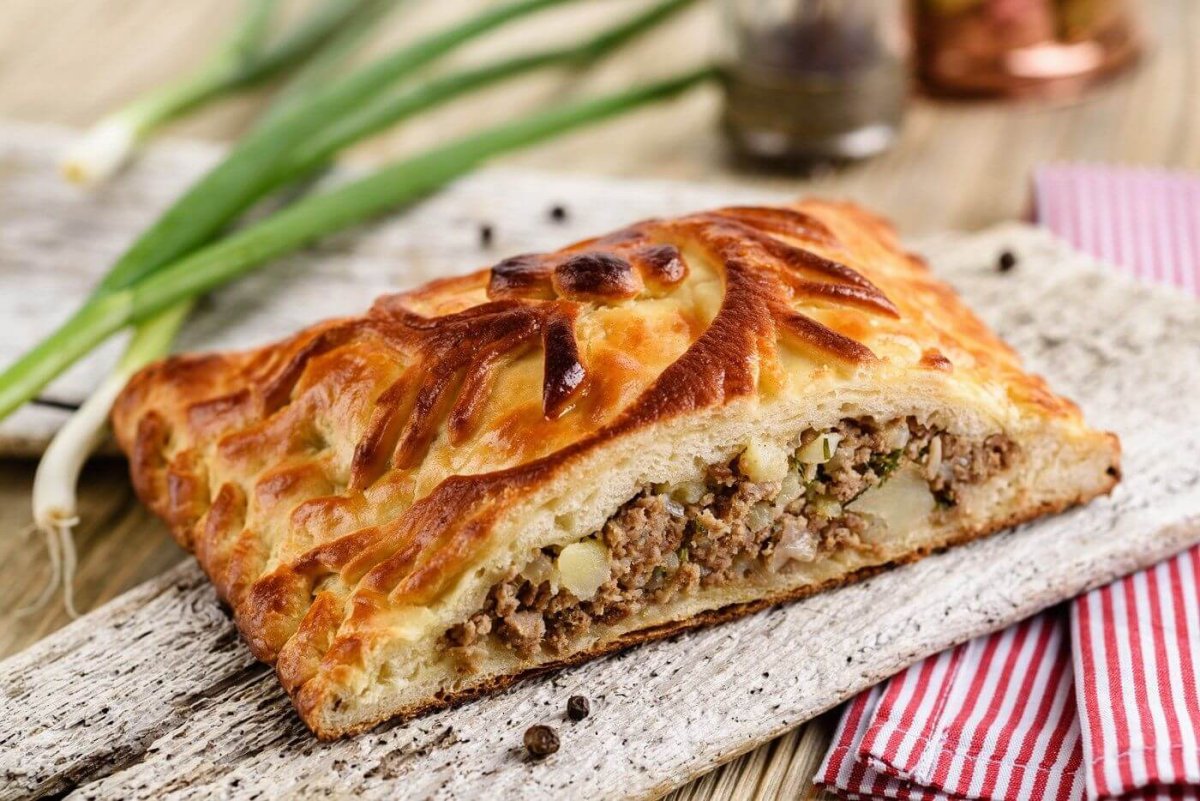 Открытый пирог из картофеля