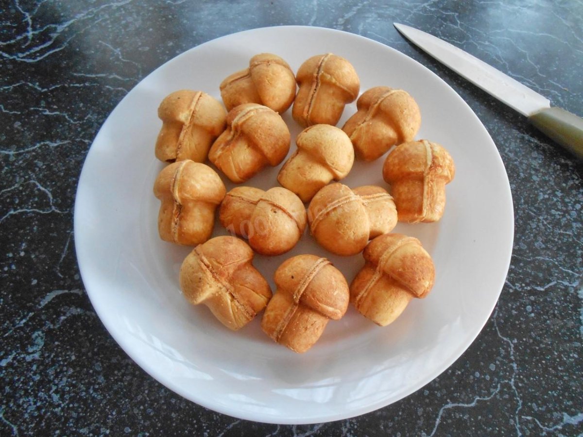 Печенье грибочки домашняя выпечка