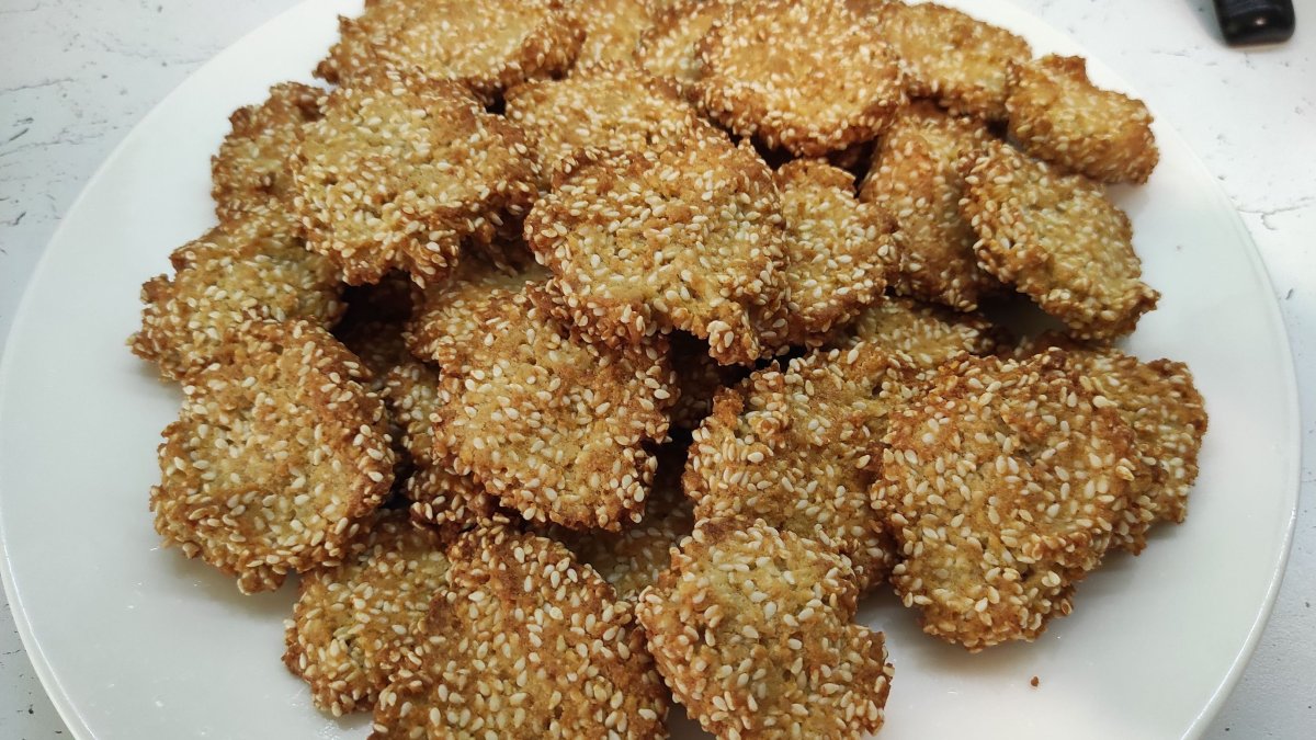 Печенье сезам с кунжутом