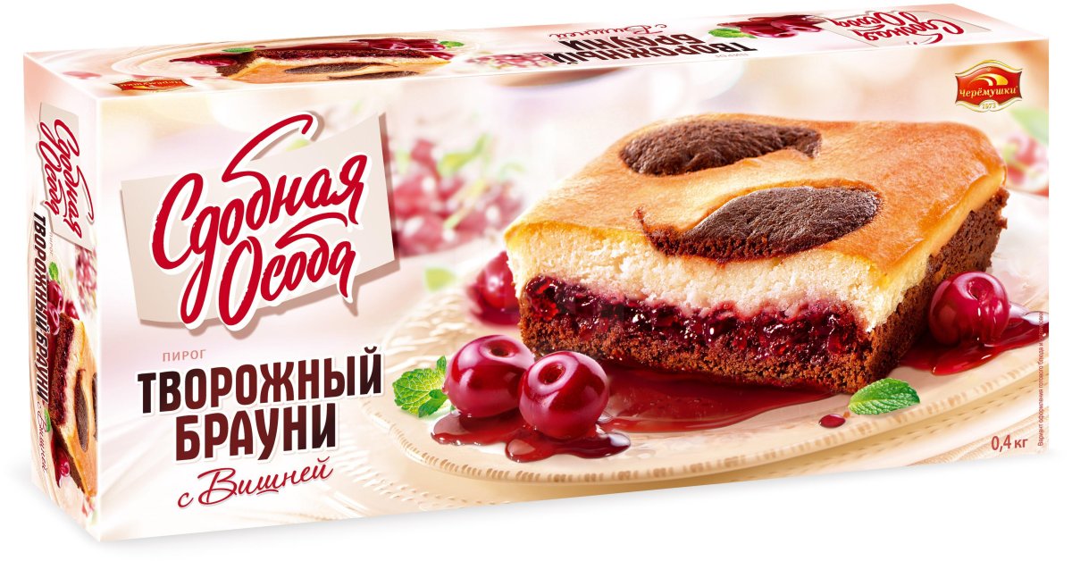 Пирог Брауни творожный 400г сдобная особа