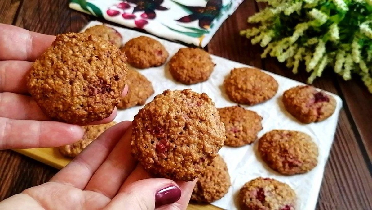 Банановое печенье с кокосовой стружкой