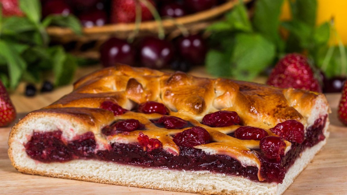 Пирог с черникой