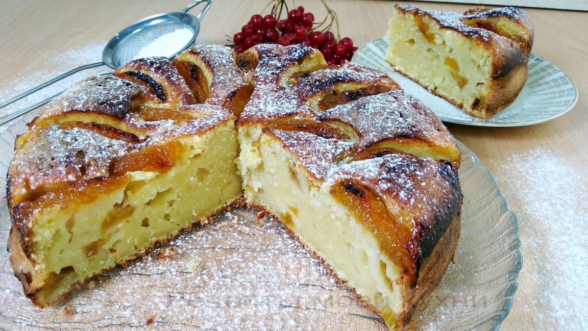 Пирог кекс с вареньем