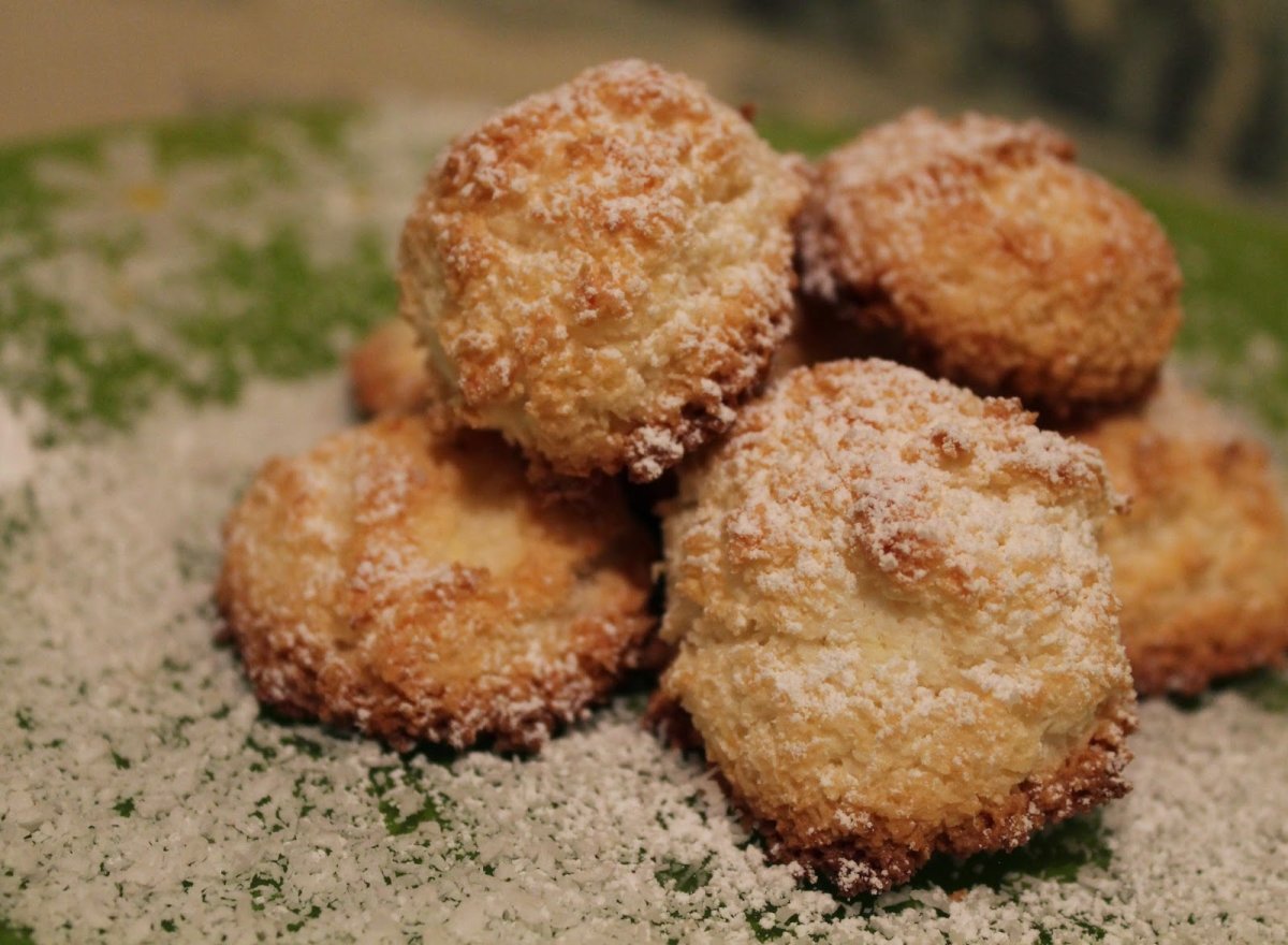 Мягкое печенье с кокосовой стружкой